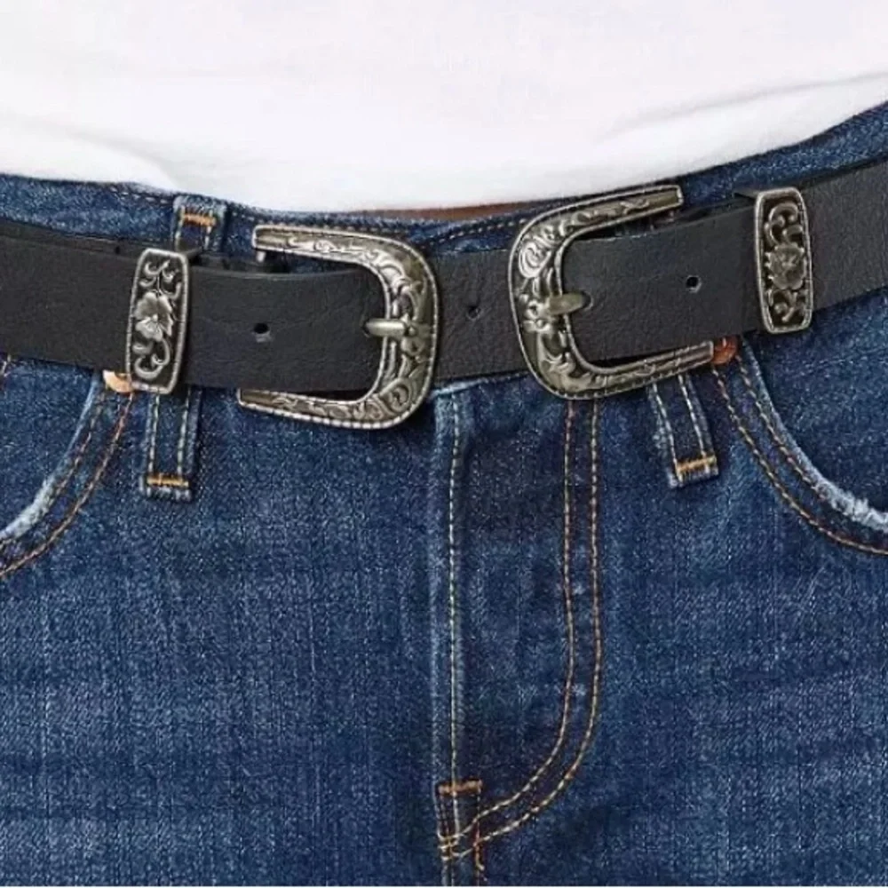 BKE Double Buckle Western Belt Size Small